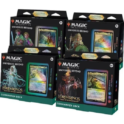 Set 4x Commander Decks Lord of the Rings Tales Middle Earth LTR MTG