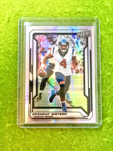 DESHAUN WATSON HYPER PRIZM CARD JERSEY #4 TEXANS 2019 National VIP SP /99 BROWNS