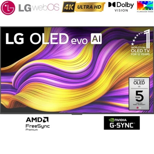 LG 55 Inch G5 Series OLED evo 4K UHD Smart webOS TV 2025