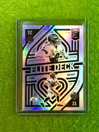 TOM BRADY SILVER PRIZM CARD BUCCANEERS JERSEY #12 SP  2021 Tom Brady  ELITE DECK