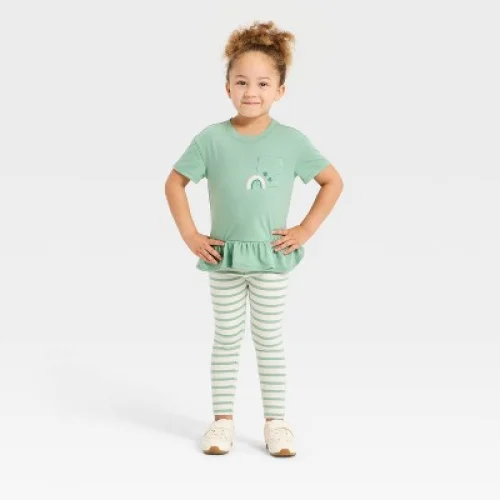 Toddler Girls' Luck Follows Me T-Shirt and Pants Set - Cat & Jack&trade; 4T