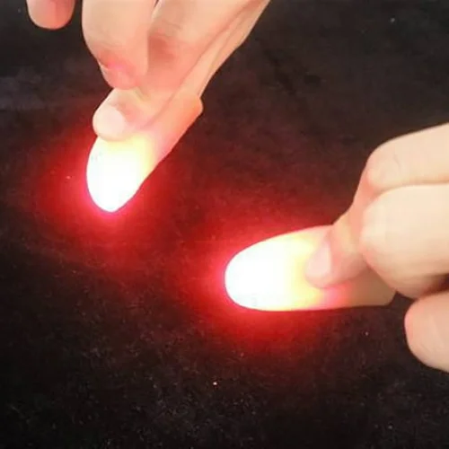Toys Clearance 2023! CWCWFHZH LED Finger Light Rings Glow Finger Flashing Close Up Finger Trick Glow Toys