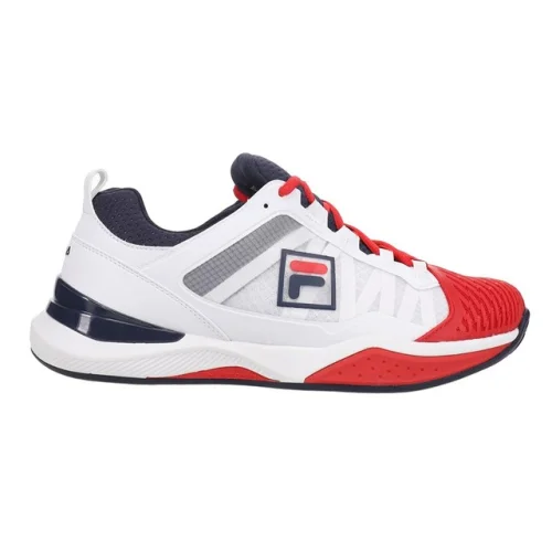 Fila Speedserve Energized Tennis  Mens Red, White Sneakers Athletic Shoes 1TM017