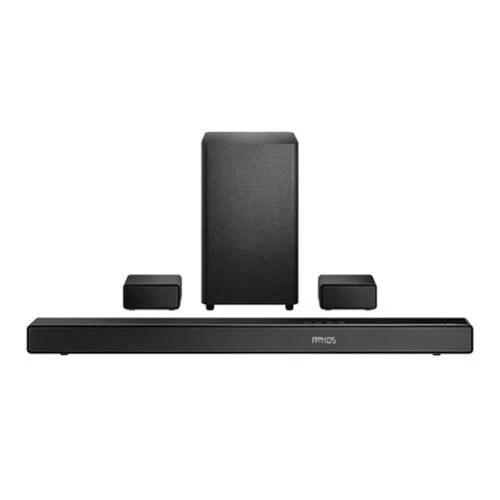 Insignia&trade; - 5.1.2 Channel Home Theater Soundbar with Wireless Subwoofer and Rear Speakers, Dolby Atmos, DTS:X, Bluetooth - Black