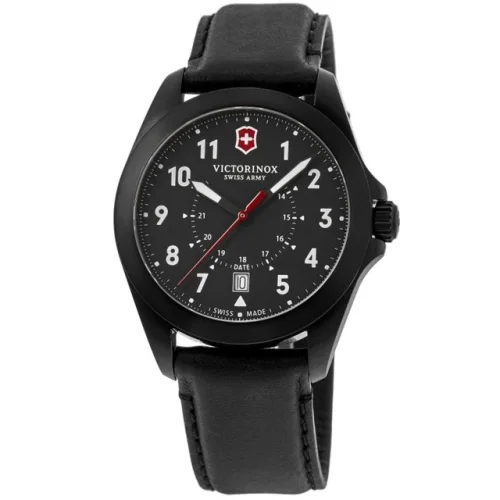 New Victorinox Swiss Army Heritage Quartz Black Dial Men's Watch 241970