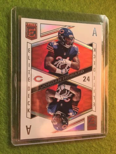 JORDAN HOWARD PRIZM REFRACTOR 2018 Panini Elite Deck #ED-8 A's SSP CHICAGO BEARS