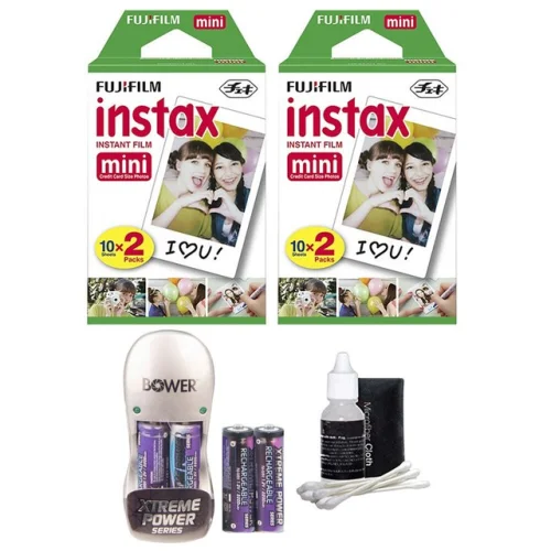 Fujifilm Instax Mini Instant Film 40 Exposures + Best Kit for Fuji Mini Series