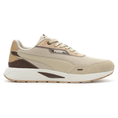 PUMA Runtamed Plus Lace Up Mens Beige Sneakers Casual Shoes 39125010