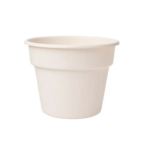 Mainstays Flint 10.5" x 13.5" x 10.5" Round Vanilla Dream Resin Planter