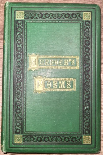 SIGNED! Antique HC book, Discursory Ruminations by William Murdoch, 1876 w photo