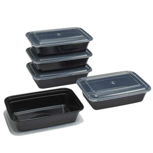 10-Piece Mainstays Meal Prep Containers with Lids, BPA-Free, Leak-Resistant, Microwave and Dishwasher Safe
