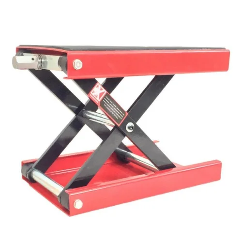 1100 LB Scissor Lift Hoist Stand Lift Jack ATV Motorcycle Dirt Bike Scooter Red