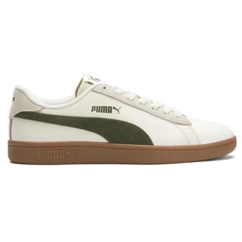 PUMA Smash V2 Preppy Lace Up  Mens White Sneakers Casual Shoes 39302801