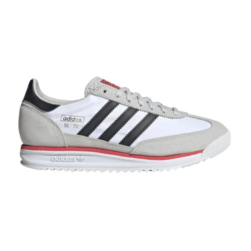adidas Sl 72 Rs Lace Up  Mens Grey, White Sneakers Casual Shoes JS0746