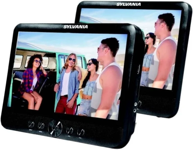 Sylvania 10.1" Dual-Screen Portable DVD Player (Recertified)