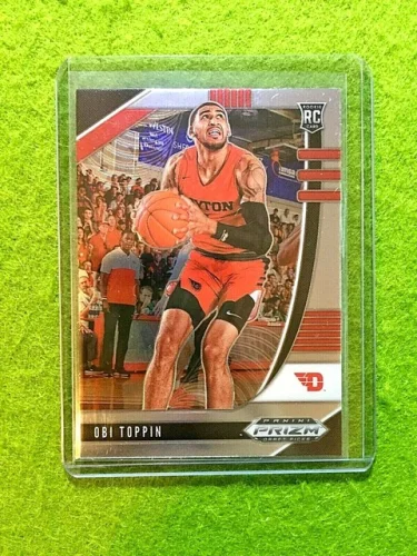OBI TOPPIN PRIZM ROOKIE CARD JERSEY #1 DAYTON RC KNICKS  2020 Prizm Draft Picks