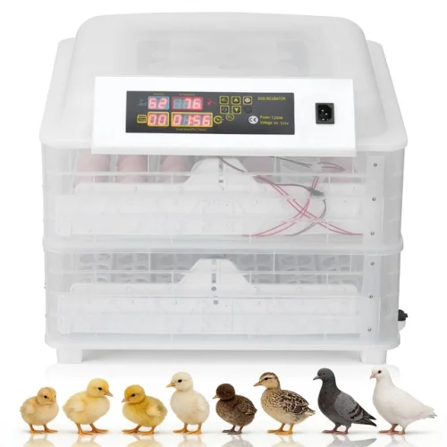 Large 96 Eggs Incubator Digital Poultry Hatching Machine Automatic Turning Farm