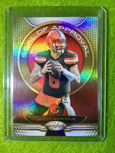 BAKER MAYFIELD PRIZM CARD JERSEY #6 BROWNS REFRACTOR SP 2019 Certified Football