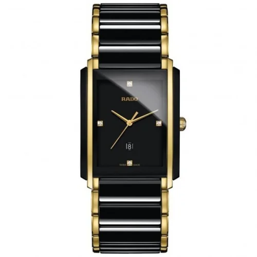 Rado Integral Diamonds Rectangular 31mm Black Dial Women's Watch R20204712