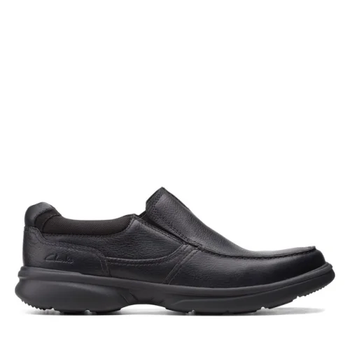 Clarks Men's Bradley Free Black Leather Casual Shoes