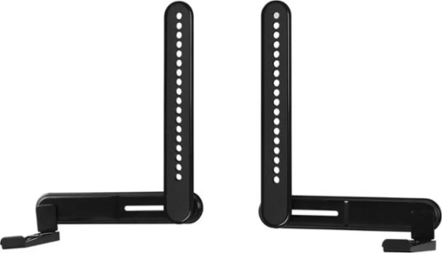 Best Buy essentials&trade; - Rear/Bottom Soundbar Wall Mount for Most 15 lb. Soundbars - Black