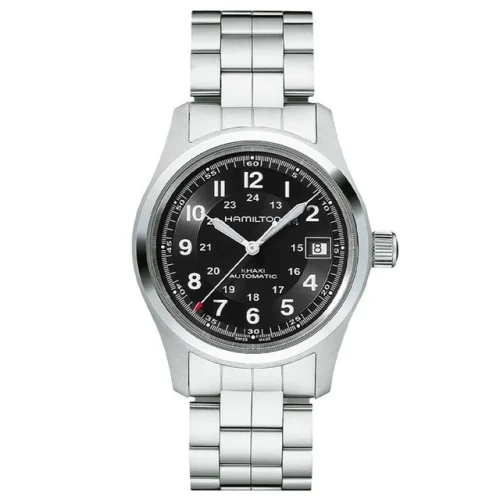 New HAMILTON Khaki Field 38MM BLACK DIAL AUTOMATIC MEN'S WATCH H70455133