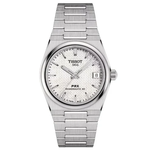 New Tissot PRX 35mm White Dial Auto Unisex Watch T137.207.11.111.00