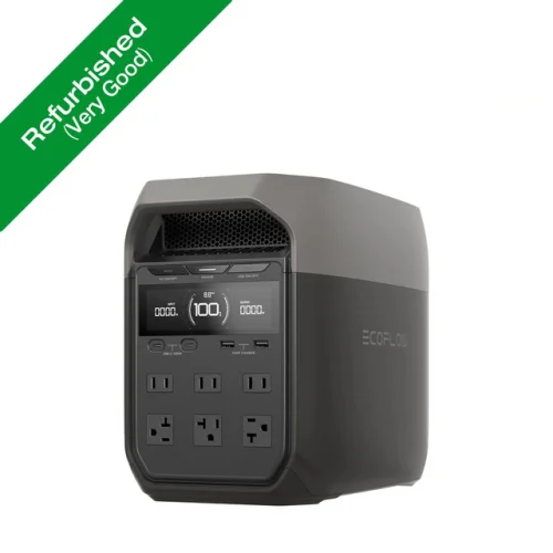 EcoFlow DELTA 3 1024Wh 1800W Portable Power Station LFP Generator Refurbished