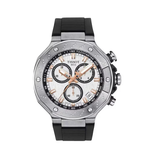 Tissot T-Race Chronograph 45mm White Dial Men's Watch T1414171701100