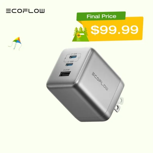 EcoFlow Rapid Pro Charger (100W 3 Ports) 100W (Max) USB-C 3 in 1 Charger