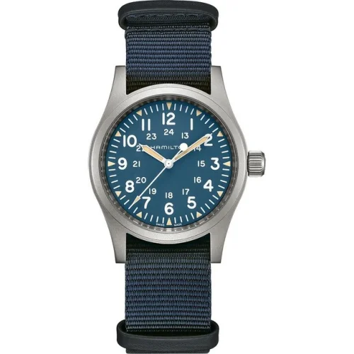 Hamilton Khaki Field Mechanical 38mm Blue Dial Men's Watch H69439940