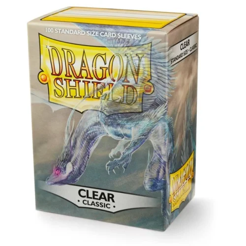 10 Packs Classic Clear Case Display Dragon Shield Standard Size Sleeves