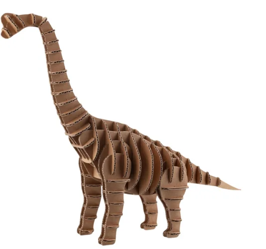Cottify Brachiosaurus 3D Cardboard Puzzle / Easy to Assemble / Adults & Kids 12z