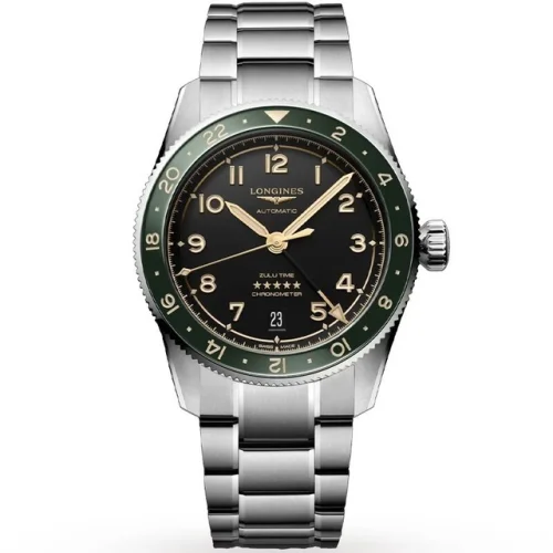 New Longines Spirit Zulu Time 39mm Anthracite Dial GMT Men's Watch L38024636