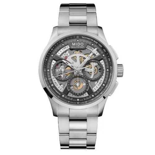 New Mido Multifort Skeleton 43mm Steel Men's Watch M0386621106000