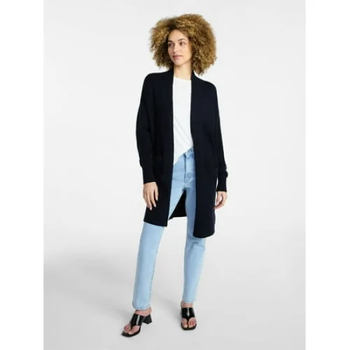 Time and Tru Women's Long Open Front Cardigan Sweater with Long Sleeves, Sizes XS-XXXL