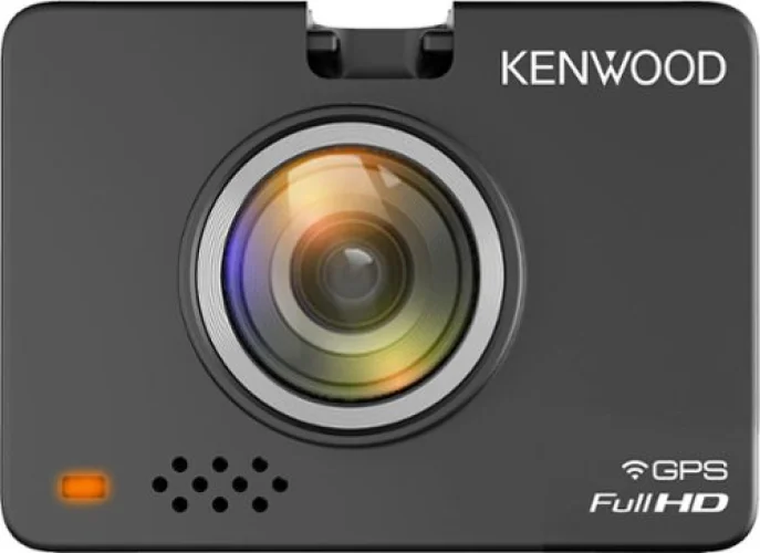 Kenwood - DRV-A310W 1080p Full HD Dashcam with GPS, Wireless Link, and Motion detection - Black