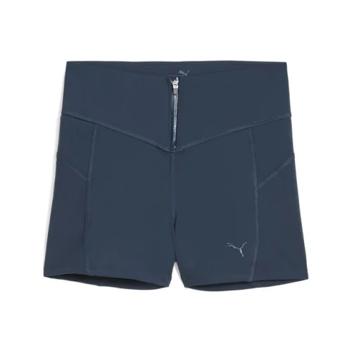 PUMA Zip Shorts Womens Blue Casual Athletic Bottoms 52681324