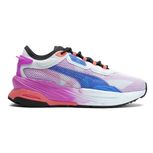 PUMA Extent Nitro Ultraviolet Lace Up  Youth Girls White Sneakers Casual Shoes 3