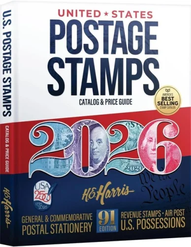 2026 US Postage Stamp Catalog Price List New Harris Collector Guide Book