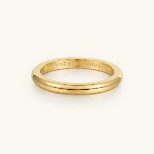 Mantra Jewelry - Pinky Promise Ring Yellow Gold 4