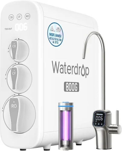 Waterdrop G3P800 Reverse Osmosis System, NSF/ANSI 42, 53, 58 & 372 Certified