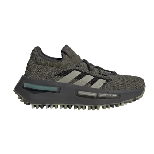 adidas Nmd S1 Lace Up  Youth Boys Green Sneakers Casual Shoes IE4824