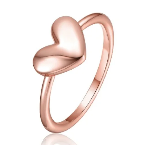 Guili Elegant and Stylish Minimalist Heart-Shaped Band Ring Crafted with High-Quality Materials for Everyday Wear and Timeless Romantic Appeal