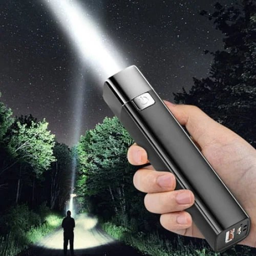 Flashlights High Lumens Rechargeable, Bright Led Flashlight, USB Cable, Handheld Powerful Flash Light For Camping Of The Day Gifts For Womem/Men