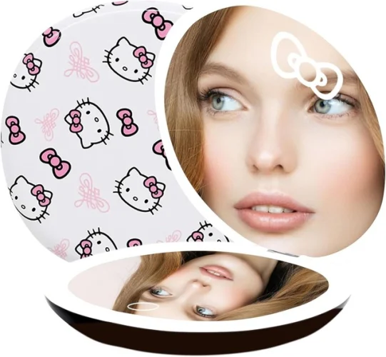 Impressions For Hello Kitty Compact 3X Magnified Mirror - Choose Color & Style
