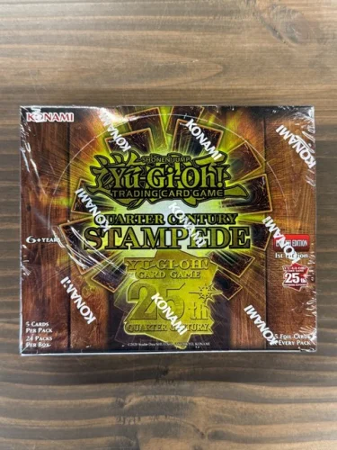 Yugioh Quarter Century STAMPEDE Booster Box 1st Edition Brand New 24 Packs