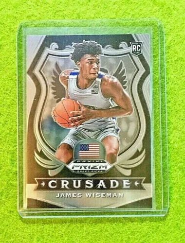 JAMES WISEMAN PRIZM ROOKIE CARD CRUSADE SP WARRIORS RC MEMPHIS 2020 Panini Prizm
