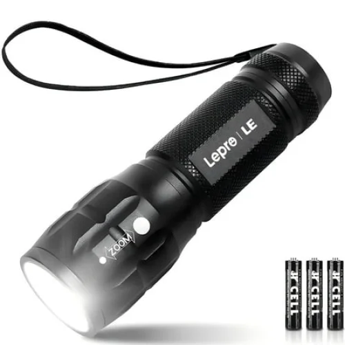 Lepro Tactical Flashlight with Batteries, LE1000 High Lumens,Suitable for Outdoor Hurricane Emergency