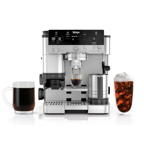 Ninja R-ES601 Luxe Caf&eacute; Premier Espresso Machine, Silver - Certified Refurbished